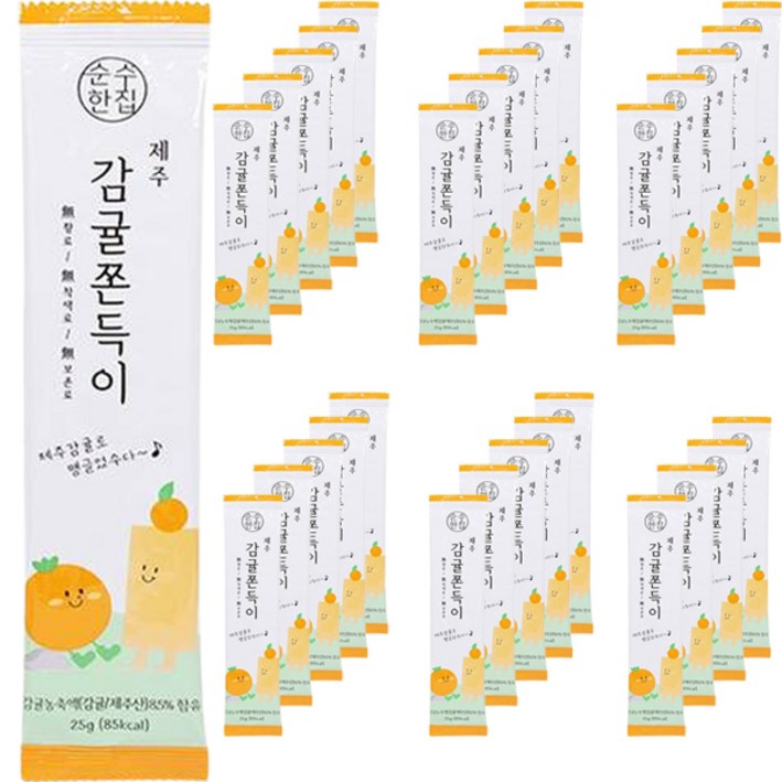 순수한집 제주 감귤 쫀득이, 25g, 30개
