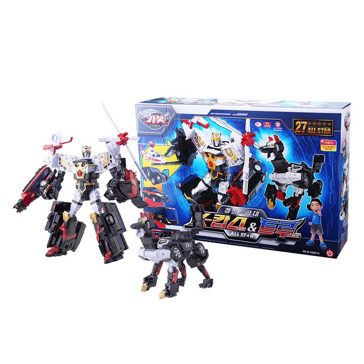 초이락 헬로카봇 경찰특공대 K캅스 앤 트루 올스타 로봇장난감