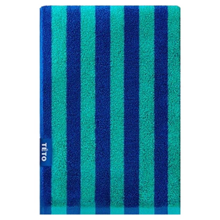 테토 오브제 호텔 바스타올 500g 40수 수피마 70x140, 스트라이프 스위밍, 1개