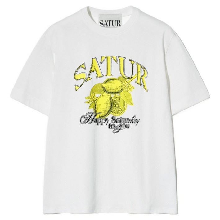 세터 남녀공용 시트론 썸머 그래픽 반팔 티셔츠