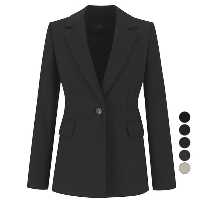숲 여성용 테일러드 슬림핏 싱글 버튼 재킷 SA3TJ91
