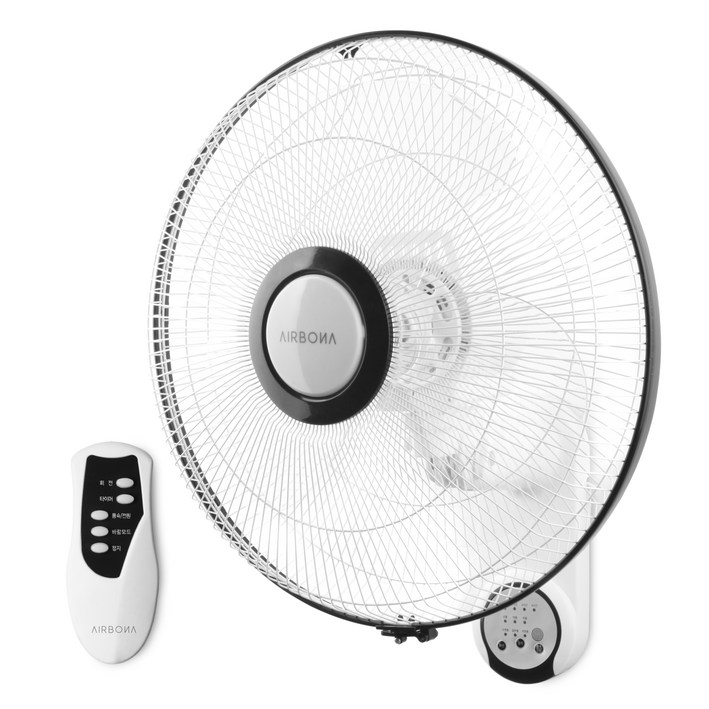 에어보나 리모컨 벽걸이 선풍기, AB-09WFR