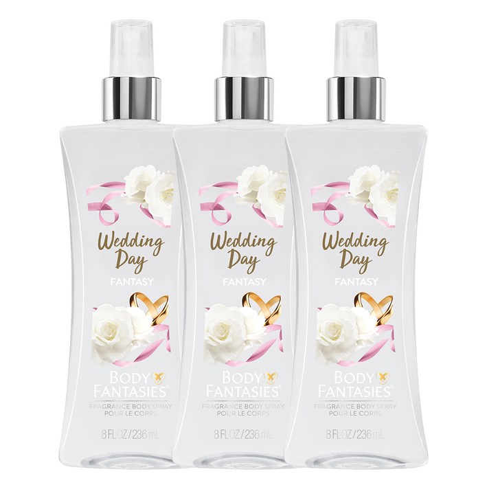 바디판타지 프래그런스 바디 스프레이 웨딩데이판타지, 236ml, 3개