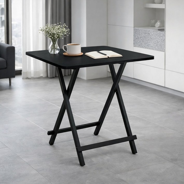가구느낌 철제 폴딩 홈접이식 테이블 800 x 600 mm