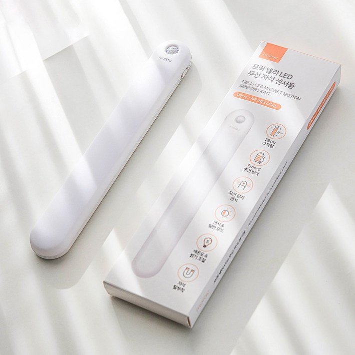 morac 넬리 LED 무선 자석 센서등 본체 고무 자석 type C 충전 케이블, 혼합색, 1개 morac 넬리 LED 무선 자석 센서등 본체 고무 자석 type C 충전 케이블, 혼합색, 1개