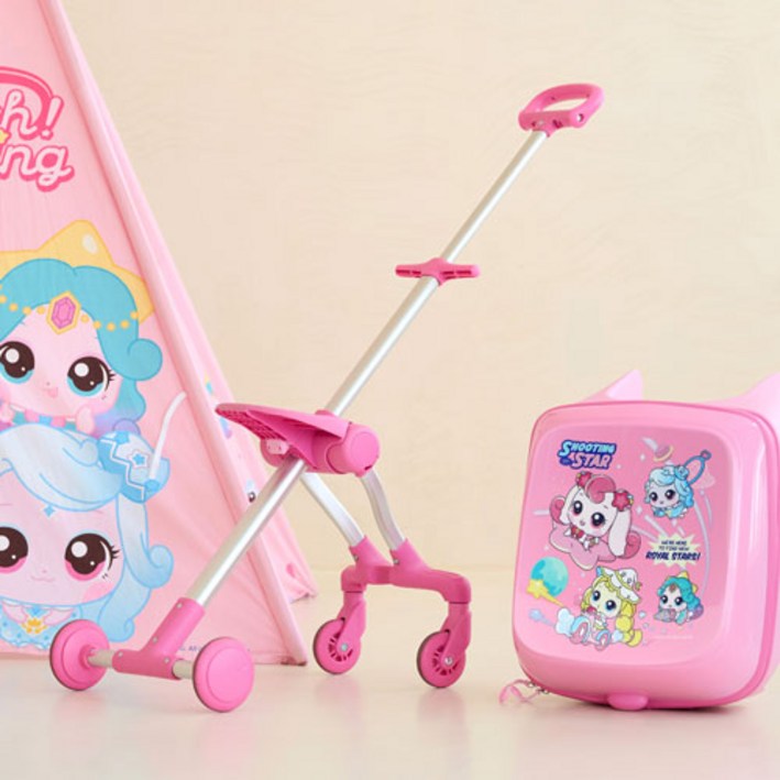 여아용 슈팅스타 캐치티니핑 키즈윙 캐리어