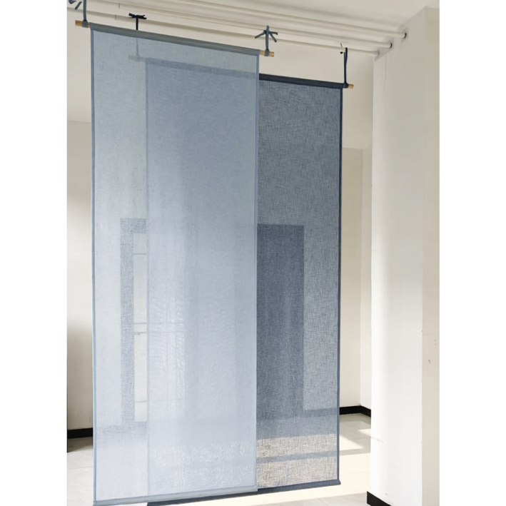 BYQWD카페 일식 모시 커튼 차양BYQWD