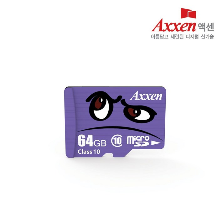 액센 캐릭터 UHSI Class10 Micro SD카드 100MBs 64GB, 64GB