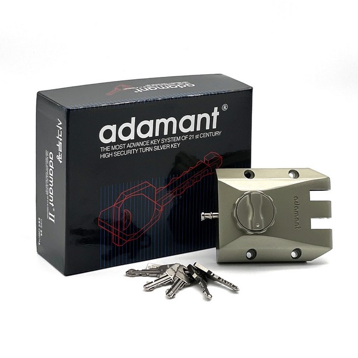 아다먼트2 방화문 현관문 잠금장치 보조키 열쇠