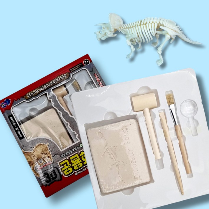 공룡 야광화석 발굴놀이 3D 공룡 화석키트 어린이 답례품 단체선물 판촉, 1박스