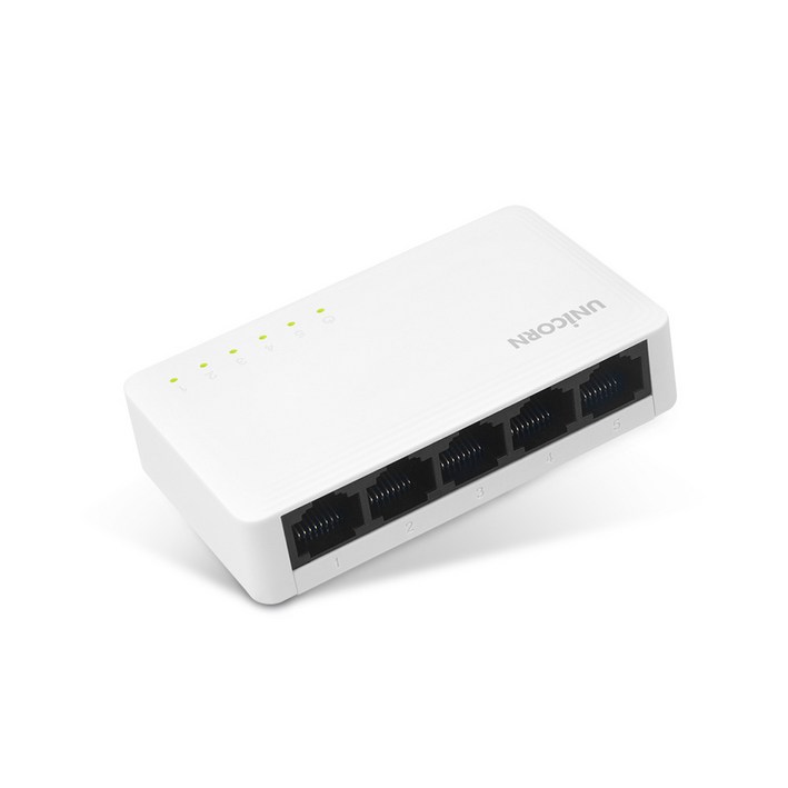유니콘 MG-5000GIGA 5포트 기가랜 스위칭허브/광랜 랜/광통신 장비-랜케이블/랜장비, 1개
