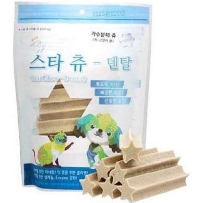 (아이테크)무료배송 6개묶음 행사 스타츄 덴톨,이아이(눈면역)가수분해 츄(180g) 스틱