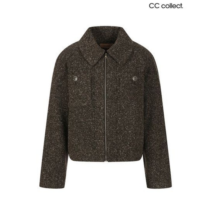 씨씨클럽 씨씨콜렉트 스탠카라 집업 패턴크롭자켓 E234MSF145_BR1 2497947