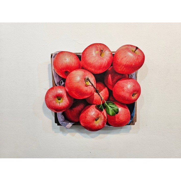 윤병락 붉은 사과 한정판 판화 - 가을 향기 미술작품 그림액자 거실 주방 풍수 인테리어