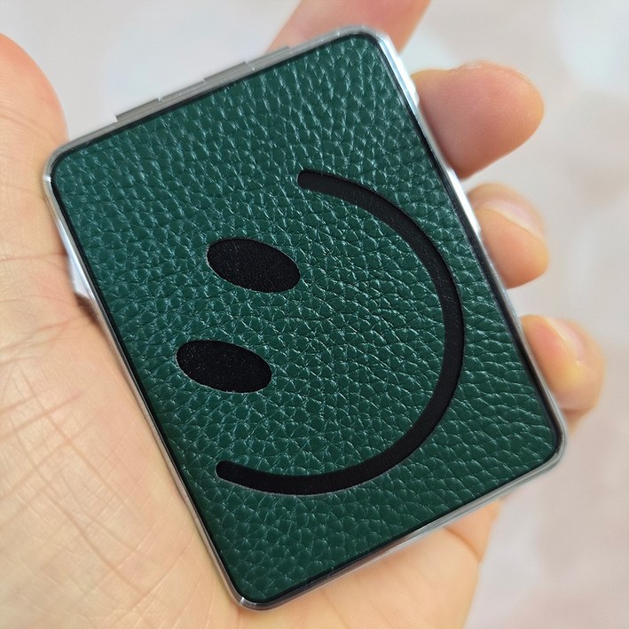 스마일 미니 사각 휴대용 손거울