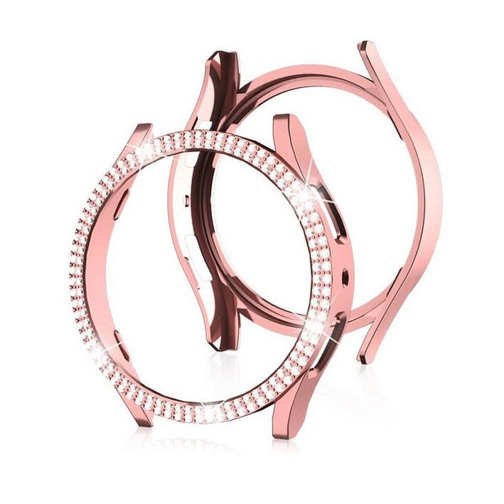 호환 2줄 큐빅케이스 갤럭시워치4  40mm 44mm 하드케이스 풀커버 아닌 테두리 보호