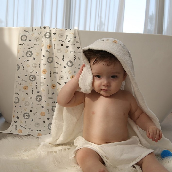 테리파머 한정판1000개 토토리 양면 유아 목욕 타올 속싸개 거즈수건 수건 가제수건 아기수건 타월 호텔수건 유아수건 아기목욕타올 천기저귀 유아목욕타월수건