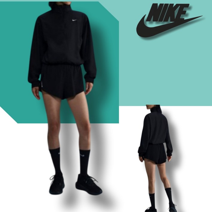 백화점정품 나이키 여성 클래식 윈드브레이커 소프트 릴랙스드 드라이핏 러닝 바람막이 자켓