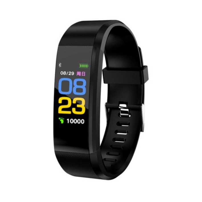 스마트 워치 손목 밴드 Fitbit LCD 시계 피트니스 추적 심박수 혈압 팔찌 블루투스 호환 방수