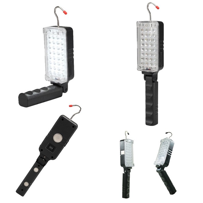 충전작업등 LED손전등 각도조절 밝기조절 랜턴 USB충전 C타입 5핀 겸용충전식, 1개