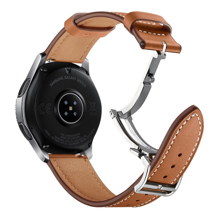 갤럭시워치 호환 가죽 스트랩 프로 클래식 싱글 디버클 시계줄 20mm