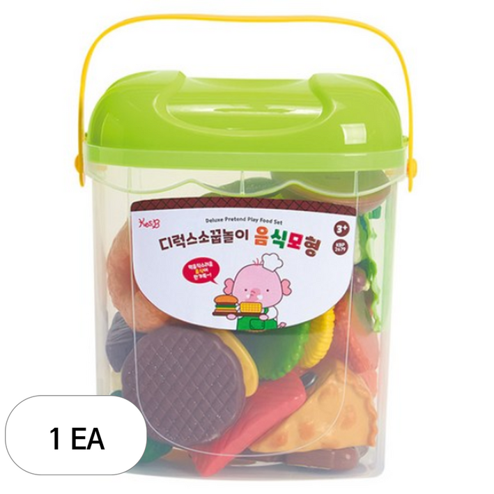캐스비 플레이 디럭스 음식모형 소꿉놀이, 혼합색상, 1개