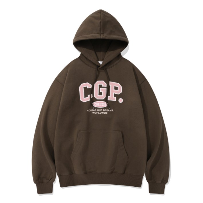 [백화점,매장정품] 코드그라피 CGP 아치 로고 가을 신상 후드 티_브라운