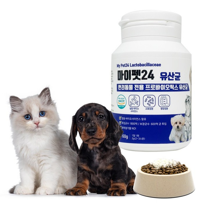 마이펫24 프로바이오틱스 유산균 강아지 고양이 반려동물유산균