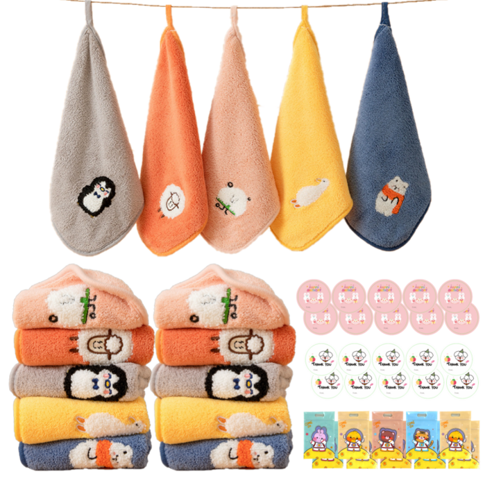 고리 수건 어린이집 유치원 생일 답례품 선물 10개세트, 1개, 10개세트