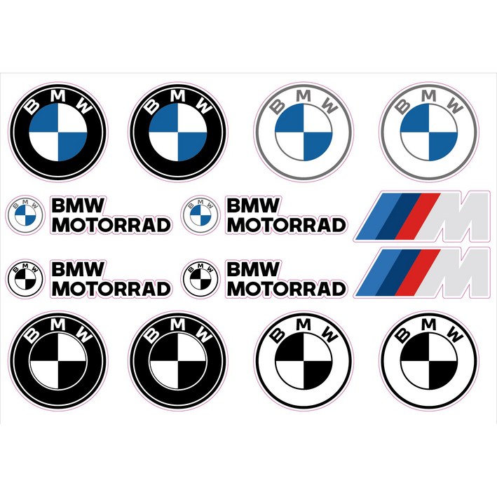  BMW  해외 유명 브랜드 바이크  오토바이 로고 스티커