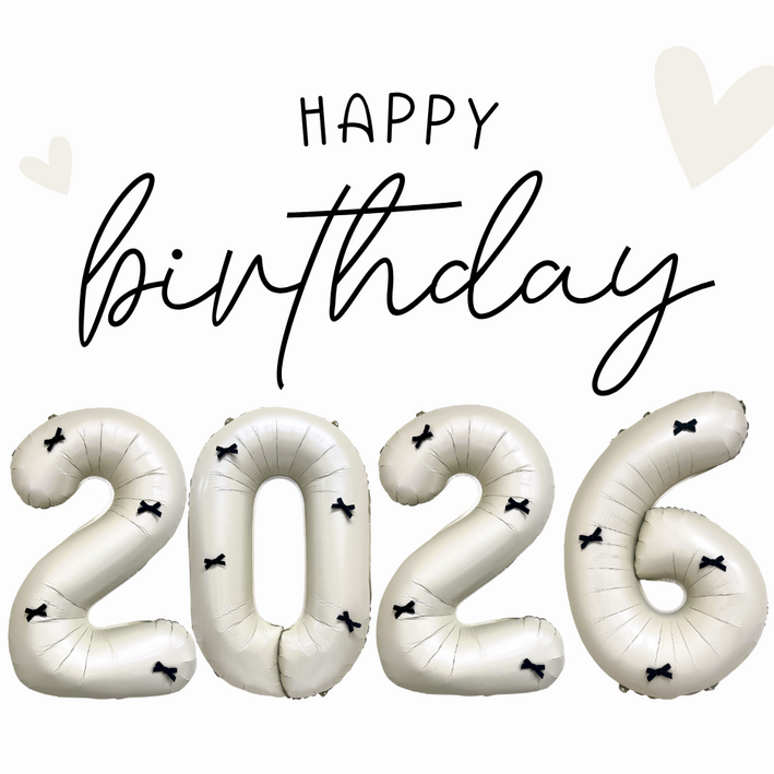 파티룰루 아이보리 대형 숫자풍선