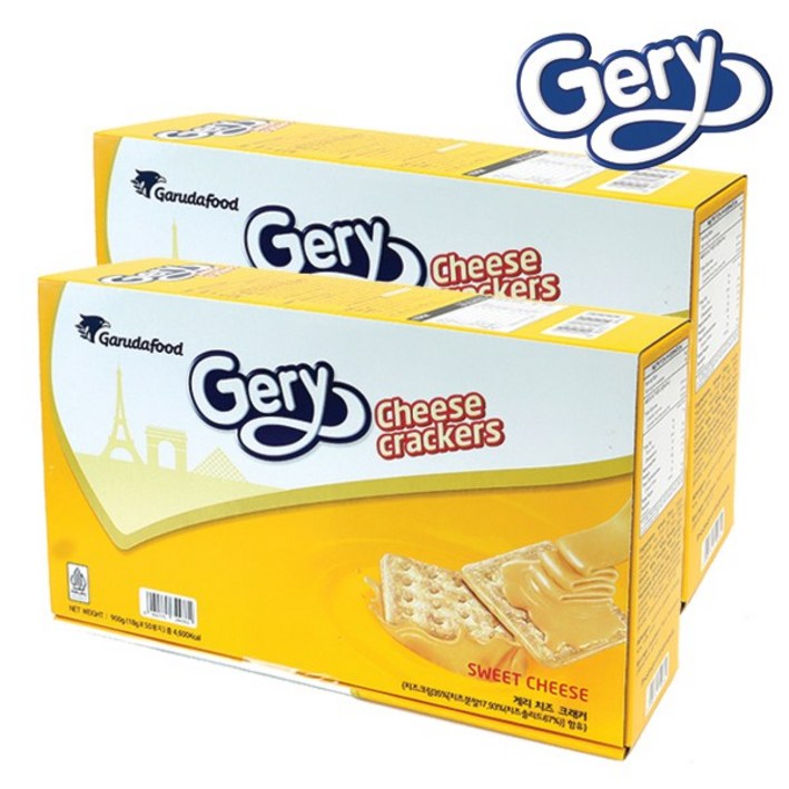 게리 치즈 크래커 900g 18g X 50개입 2박스, 대용량 과자 사무실 간식, 900g, 2개 게리 치즈 크래커 900g 18g X 50개입 2박스, 대용량 과자 사무실 간식, 900g, 2개