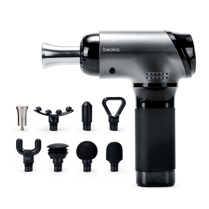 [비오카 코리아] Ti pro max-A1 스마트 가변 진폭 마사지건/안마기 허리 목 승모근 어깨 마사지기