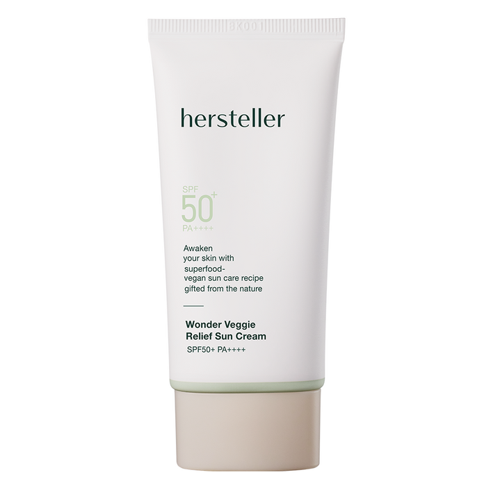 비건뷰티본사직영 허스텔러 원더 베지 릴리프 선크림 SPF50 PA 50ml, 1개, 50ml