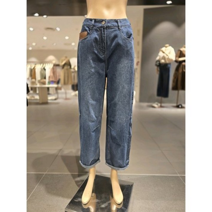 보니스팍스 (B1G32DSL030) 뒤 절개 일자 데님 팬츠 782509