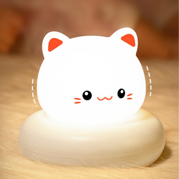 락톡마켓 귀여운 충전식 애니멀 미니무드등 터치식 수면 수유등
