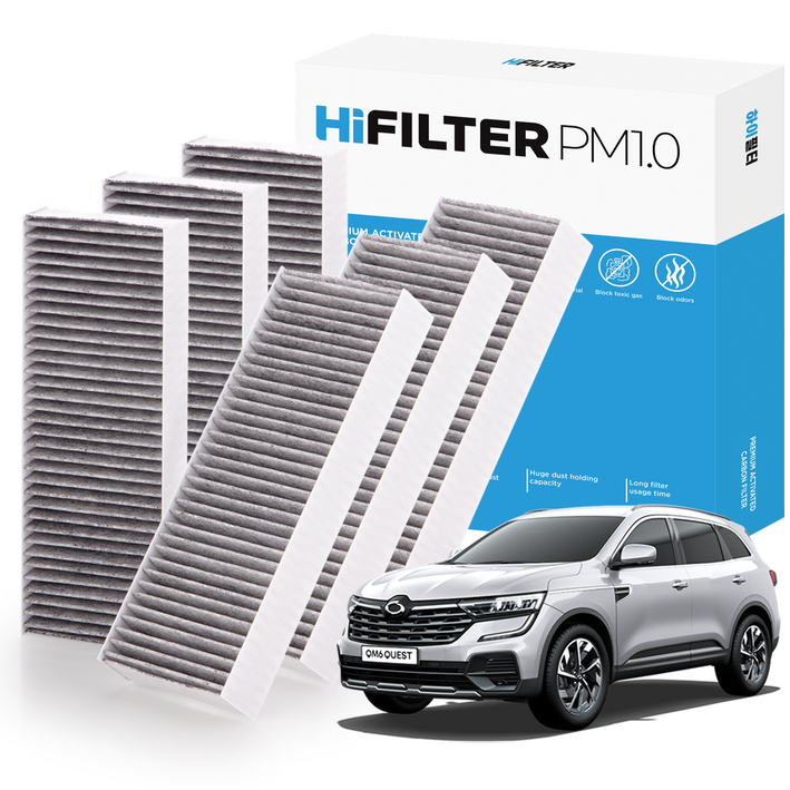 21 하이필터 PM1.0 활성탄 자동차 에어컨필터 르노 QM6