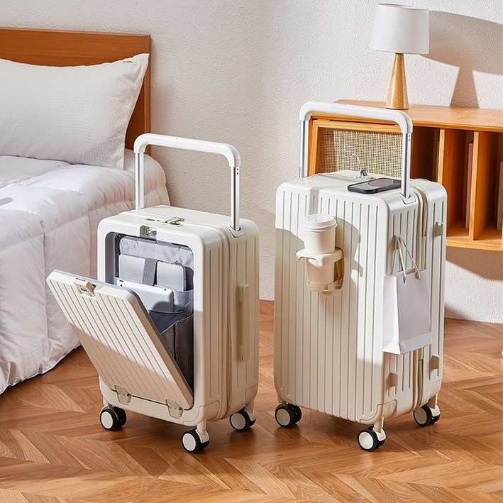 Naviconvex 캐리어 넓은 손잡이 대용량 여행용 캐리어 기내용캐리어 24인치 20인치 프론트 위탁수화물 캐리어 노트북 수납이 가능한