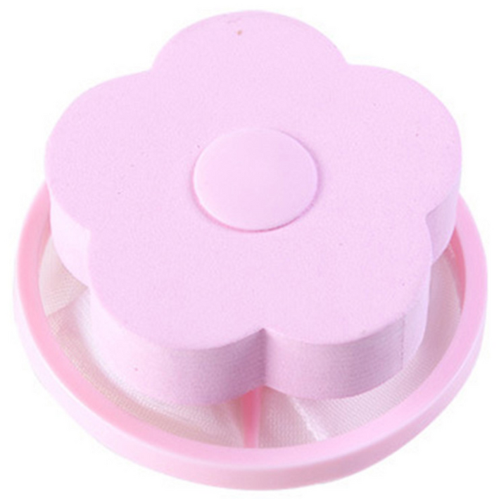 플라워 세탁먼지망 통돌이 세탁기 찌꺼기 청소 필터, 3세트, 핑크10개