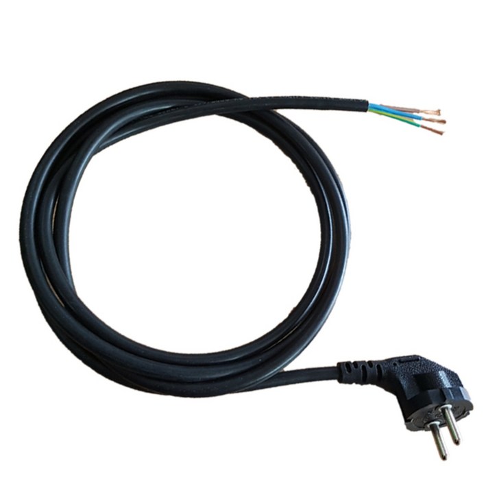 AC전원케이블 1.0SQx3C 전기코드 파워코드 접지플러그, 1개, 5m