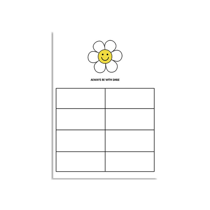 멜팅스튜디오 프리미엄 냉장고 자석 메모 화이트 보드 Bombom Smile