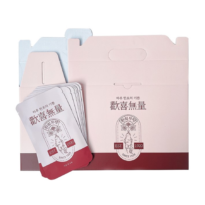 서랍속동화 환희무량 홍삼 용돈 박스 + 봉투 20p 세트, 레드 + 핑크, 1세트 20230509