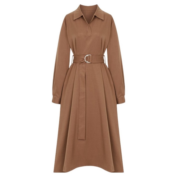 페이지플린 버클 스트랩 카라 원피스 P5AOP001A