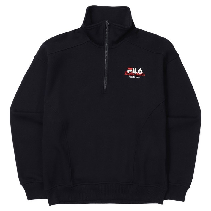 휠라 여성용 루즈핏 하프집업 맨투맨 FS2POE3153F