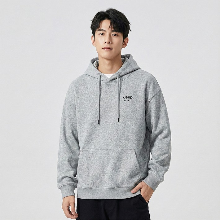 지프 남녀공용 패셔너블 빅포켓 후드티