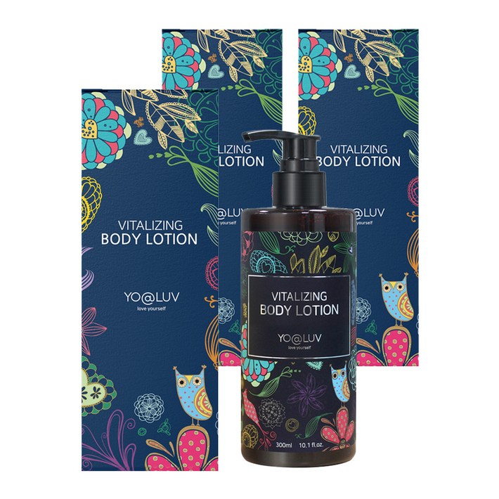 요아럽 바이탈라이징 바디로션 시트러스향, 3개, 300ml
