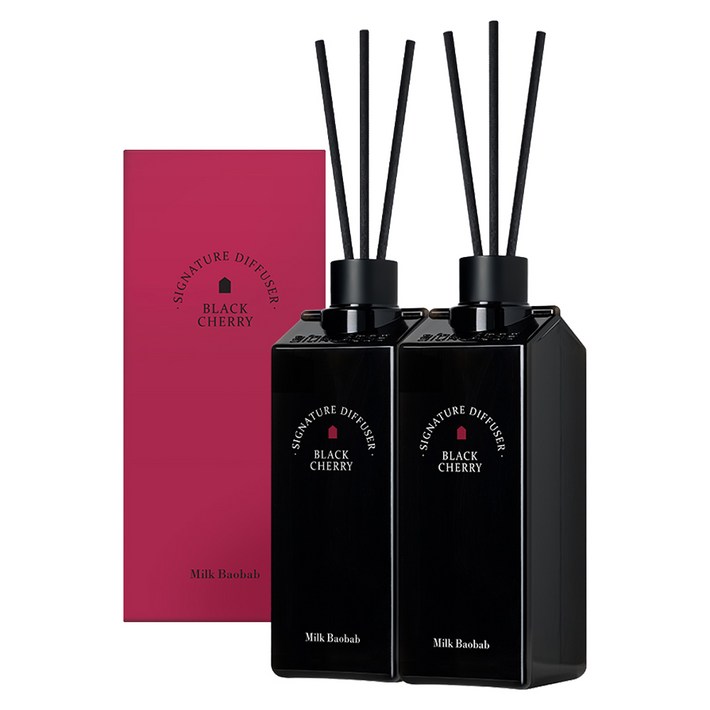 밀크바오밥 시그니처 대용량 디퓨저, 2개, 500ml, 블랙체리 밀크바오밥 시그니처 대용량 디퓨저, 2개, 500ml, 블랙체리
