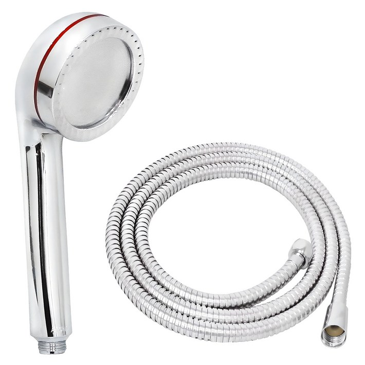 코시나 점보 샤워헤드  황동 메탈줄 2m 세트, 1개, 혼합색상