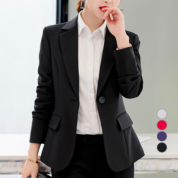에이홉 여성용 슬림 핏 정장 자켓