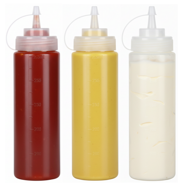 데일리픽 다용도 소스 소분 투명 노즐통